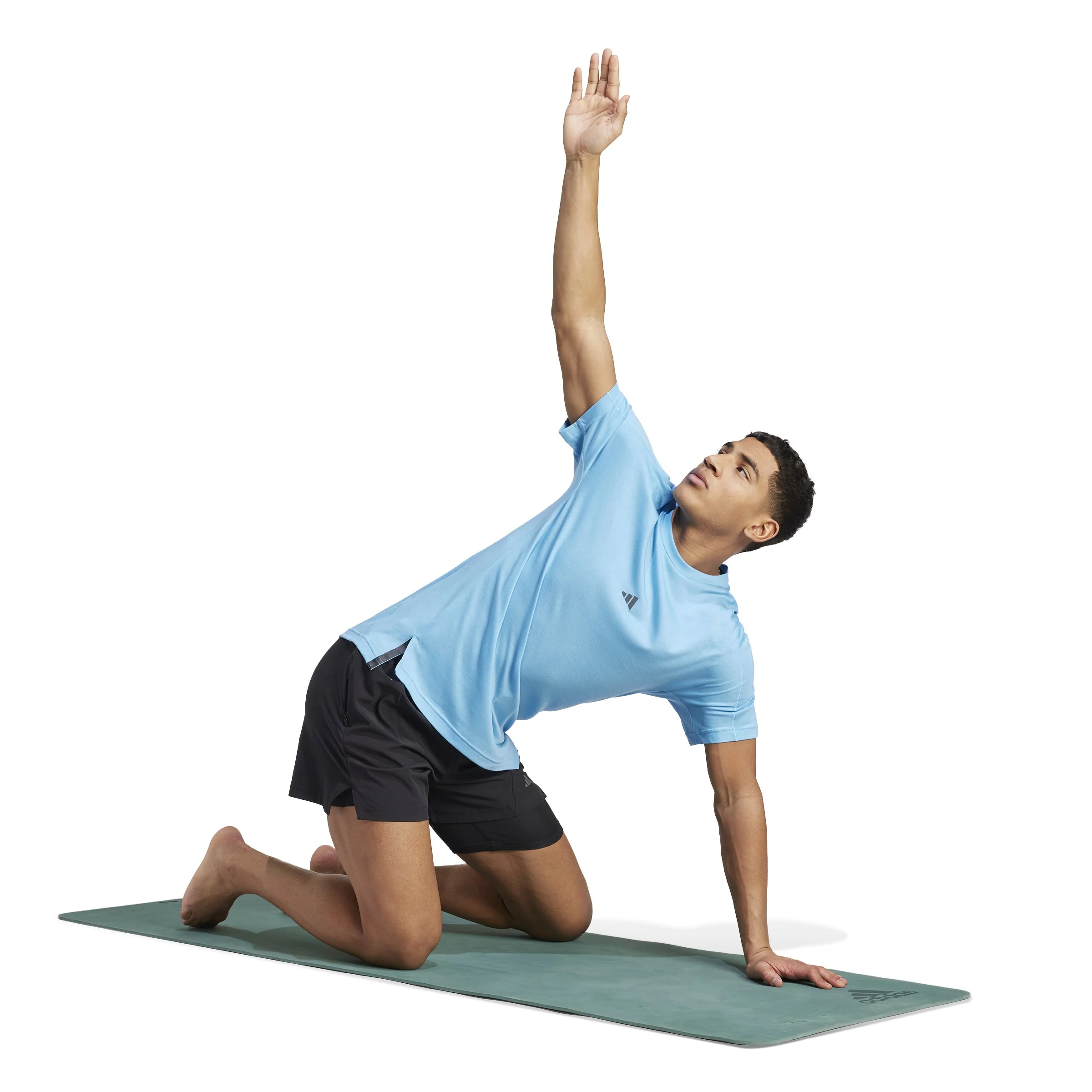 ADIDAS YOGA PRE TEE IR9482 T-SHIRT SHORT SLEEVE TRAINING (M) - Image 3