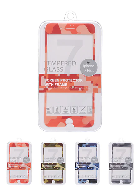 Miniso Camouflage - Tempered Glass Screen Protector with Frame for iPhone7 Plus 500018331 - Image 3