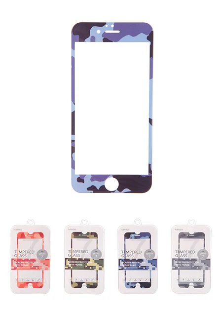 Miniso Camouflage - Tempered Glass Screen Protector with Frame for iPhone7 500018311 - Image 3